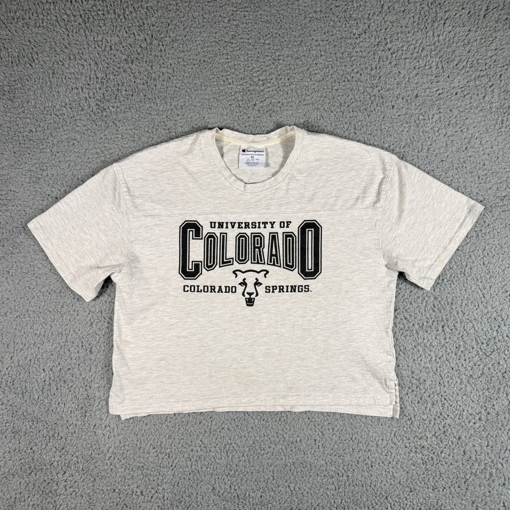 Champion University Of‎ Colorado at Colorado Springs T-Shirt Crop Womens XS NCAA
